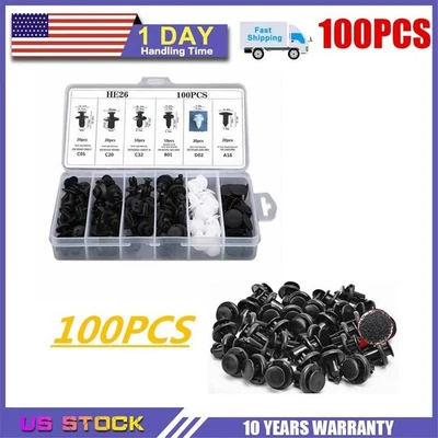 For Toyota Engine Cover Inner Fender Bumper Clips Screw Rivets 7 8 9mm Hole Foto 1 de 4