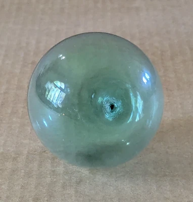 Red de pesca arte vidrio soplado azul azulado flotador bola de observación decoración náutica Foto 1 de 4