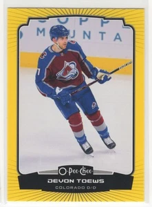 #272 Devon Toews 2022-23 O-Pee-Chee Yellow Border Colorado Avalanche - Picture 1 of 2