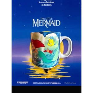 Deadstock VINTAGE 89 DISNEY LITTLE MERMAID MUG TEETASSE ARIEL Original Sticker - Bild 1 von 5