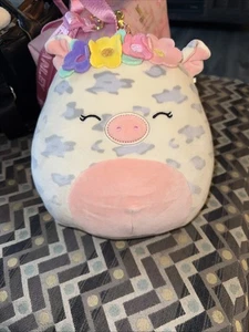 Blumenkrone Kuh Squishmallow 16 Zoll - Bild 1 von 10