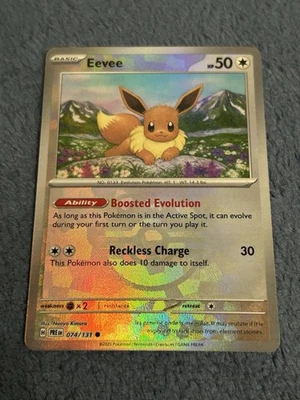 Eevee (Master Ball Pattern) 074/131 Sv: Prismatic Evolutions Holo - Image 1 of 2