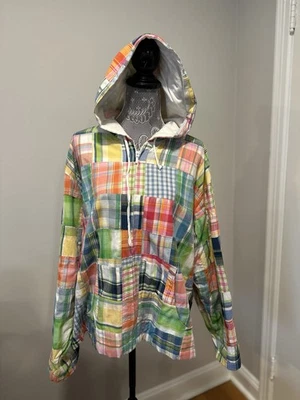 Serengeti Women’s 2XL patchwork madras Quilted Full Zip Colorful hoodie - Image 1 of 4