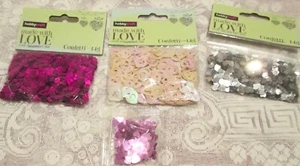Metallic Heart Confetti Wedding, Anniversary, Engagement, Valentines, Baby. - Picture 1 of 11