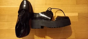 Jeffrey Campell Lederschuhe Combat schwarz 40 neuwertig - Bild 1 von 3