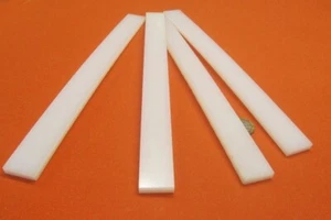 UHMW White Bar, 1/4" Thick x 1.0" Width x 12" Long, 4 Units, 4 Feet Total - Picture 1 of 9