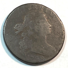 1798 1st Hair Style Draped Bust Large Cent Nice Original Brown Good CHRC