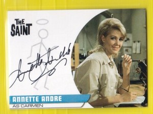 THE SAINT series 1 - AUTO CARD AA1, ANNETTE ANDRE - UNSTOPPABLE CARDS  2017