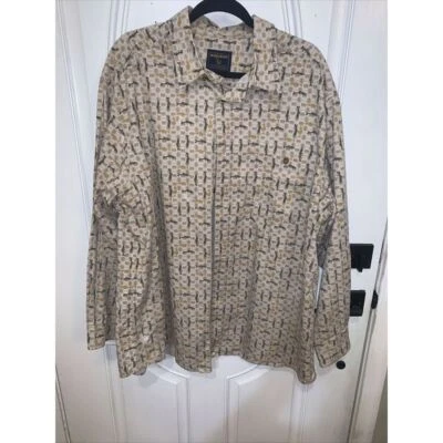 Vintage Woolrich Shirt Mens XXL Allover Fish Print Long Sleeve Button Down - Image 1 of 4