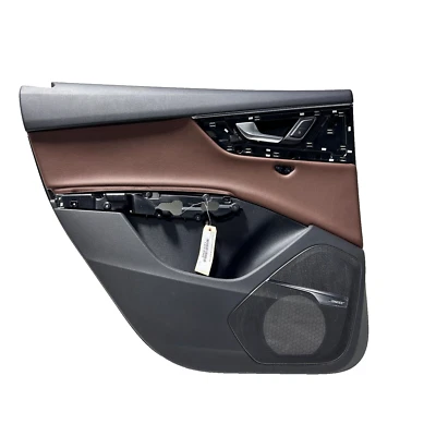 AUDI Q7 2017-2018 TRASERO IZQUIERDO LADO DEL CONDUCTOR INTERIOR PANEL DE PUERTA CUBIERTA DE MOLDURA OEM Foto 1 de 4