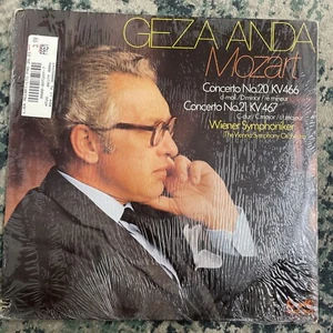 GEZA ANDA - Mozart Concertos 20 & 21 - Rare 1973 QUAD Eurodisc LP with SHRINK - Foto 1 di 5