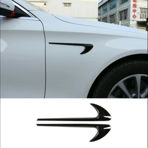 ABS Black Side Fender Decoration For Mercedes Benz C E GLC Class W205 W212 W213 - Picture 1 of 8