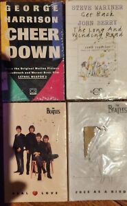 Lot Of 4 The Beatles George Harrison Cassette Singles SEALED! NOS