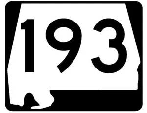 Alabama State Route 193 Sticker R4591 Highway Sign Road Sign Decal - Picture 1 of 1