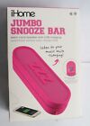 Ihome Im14pc Jumbo Snooze Bar Alarm Clock With Usb Charging [pink]
