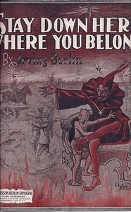 2 Notenstücke von Irving Berlin, 1912, 1914, Dämonen, Züge, Eisenbahnen - Bild 1 von 8