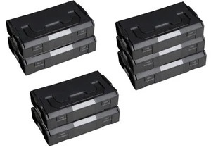 7 Stück SORTIMO Systembox L-BOXX Mini anthrazit Deckel OPAK/schwarz - Bild 1 von 5