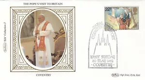 Pope Visit Britain GB Benham Cover Whit Sunday Coventry Airport 1982 (137476) - Picture 1 of 1