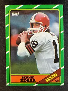 1986 Topps Football #187 Bernie Kosar Browns Neuwertig - Bild 1 von 2