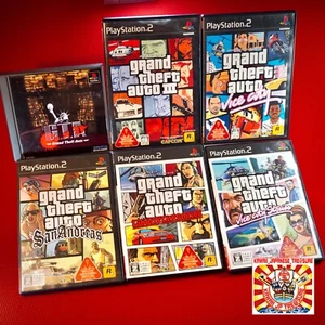 Grand Theft Auto PS1 PS2 Lot6 w/Map Sony Playstation 3 Vice San Andreas Liberty - Picture 1 of 15