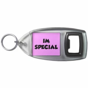 Im Special Bottle Opener Key Ring Plastic (97mm x 47mm) - Picture 1 of 2