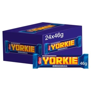 24 x 46g Yorkie Milk Chocolate Bar 46g dated end of august 2025 - Picture 1 of 6