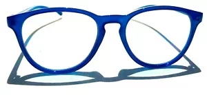 BLUE LIGHT Blocking Readers Computer Gaming Glasses CRYSTAL BLUE Professor - Picture 1 of 11