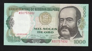 Peru, 1000 Solen 1979 P 118, Banknote unzirkuliert - Bild 1 von 2