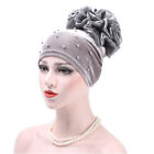 Casquette florale de velours populaire pour femmes chapeau de chimio turban arabe musulman tête écharpe enveloppe