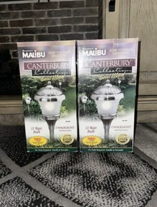 Canterbury Malibu Metal Glass Set of 2 Pathlight CS110P Garden Light (Unopened) - Picture 1 of 3