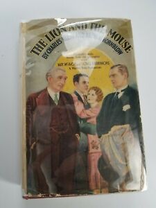 The Lion & The Mouse 1928 First Photoplay Edition Book w/DJ - Barrymore & McAvoy