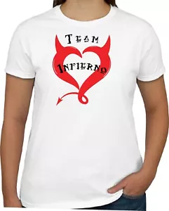Wendy / La Casa de Los Famosos -Team Infierno White T-shirt Gift - Picture 1 of 2