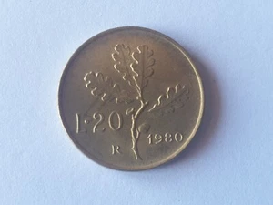 Repubblica Italiana 20 Lire Ramo di Quercia 1980 - Foto 1 di 3