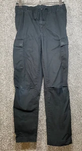 Polo Ralph Lauren Boys 12 Stretch Twill Slim Cargo Pants Black FLAW - Picture 1 of 9
