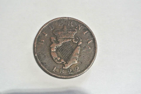 IRLANDE DEMI PENNY 1822 Cover