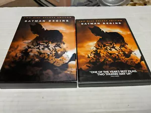 BATMAN BEGINS Deluxe Lenticular cover With Booklet & Slipcase (DVD, 2005) USED - Picture 1 of 7