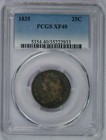 1835 Capped Bust quarter PCGS XF40  great coin, free shipping!!!!