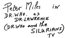 Peter Miles Autograph - Doctor Who - Signed Card 2 - Handsigned - AFTAL