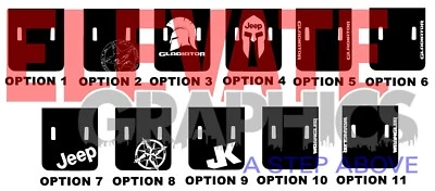 2019-2026 For Jeep Gladiator/Wrangler Stripes Center Hood Graphics Vinyl Sticker - Imagem 1 de 4