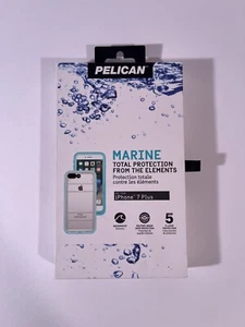 Pelican Marine Total Protection Case iPhone 7 Plus / 8 Plus Teal / Clear - Picture 1 of 4