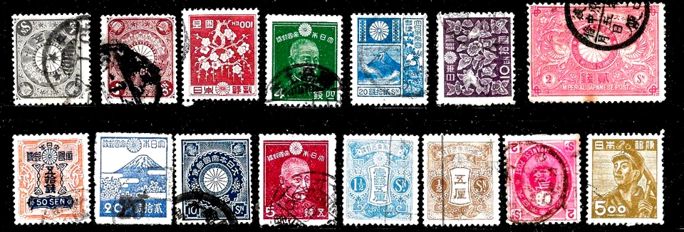 JAPAN  EMPIRE OLD STAMP COLLECTION USED VF MUST SEE CD! - Image 1 of 1