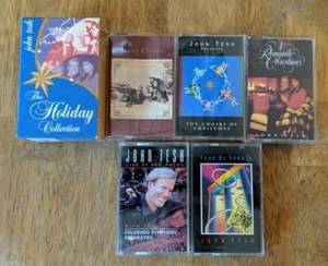John Tesh 5 Cassette Lot Tour De France Live At Red Rocks The Holiday Collection - Picture 1 of 1