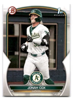 Jonah Cox 2023 Bowman Draft Baseball #BD-135 Oakland Athletics - Image 1 of 2