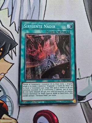 Nadir Servant ROTD-EN052 (Spanish) Secret Rare 1st Edition M/NM Condition - Image 1 of 4
