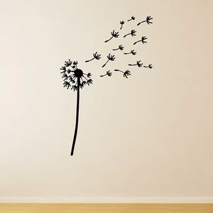 Calcomanía pegatina de pared que sopla diente de león naturaleza hogar dormitorio cocina decoración - Imagen 1 de 36