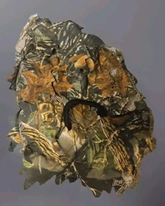 3D Camo Ghilli Headcover Camouflage Hunting Facemask Open Mesh - Picture 1 of 6