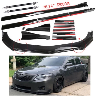 For Toyota Camry SE Front Rear Bumper Lip Spoiler Splitter Body Kit Side-Skirt Foto 1 de 4