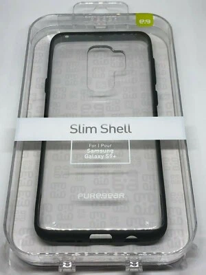 Funda delgada PureGear para Samsung Galaxy S9 y Galaxy S9+ (transparente/negra) Foto 1 de 3