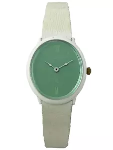 NOS Damenarmbanduhr Karex Quartz mit smaragdgrünem Ziffernblatt, funktioniert - Bild 1 von 4
