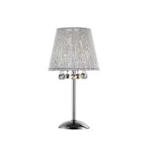 Dreamy Silver Table Lamp with Crystal Accents - Picture 1 of 4